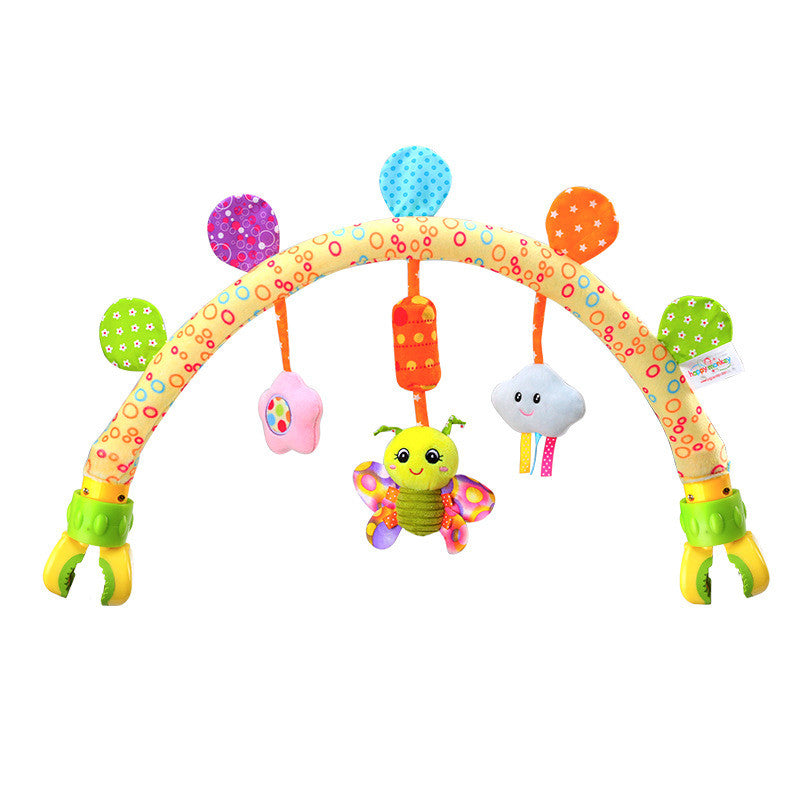 Baby Musical Mobile Toys for Bed Stroller Plush Baby Rattles Toys