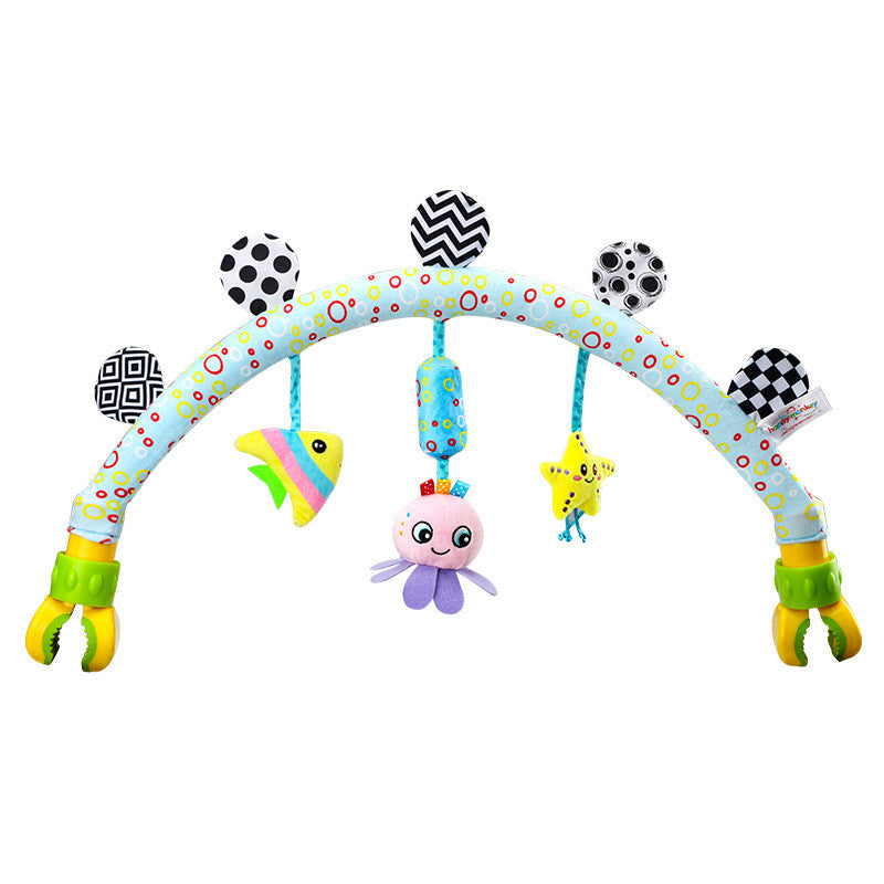 Baby Musical Mobile Toys for Bed Stroller Plush Baby Rattles Toys