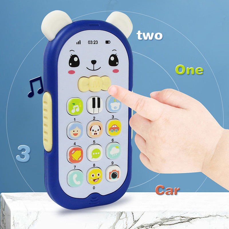 Simulation Bear Music Mobile Phone Educational Toy