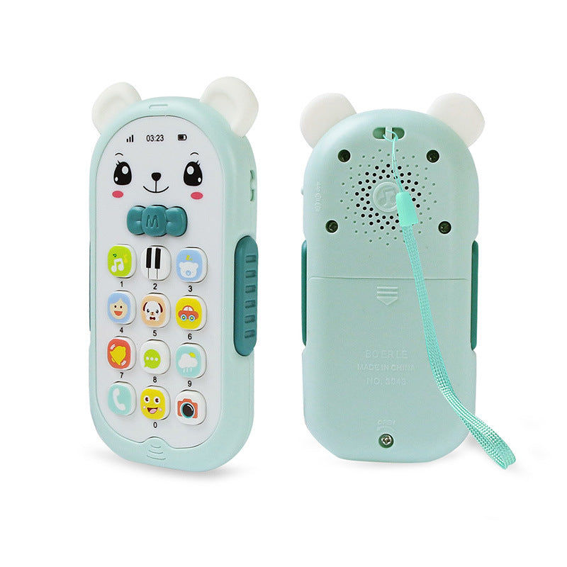 Simulation Bear Music Mobile Phone Educational Toy