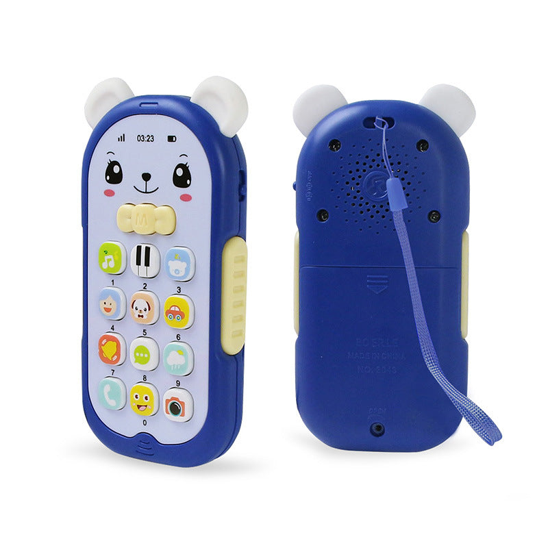 Simulation Bear Music Mobile Phone Educational Toy