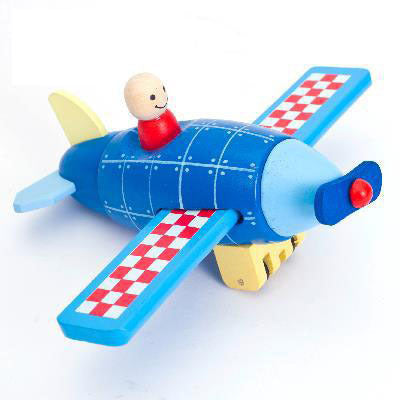 Disassembly Model Airplane Rocket Children's Wooden Assembly