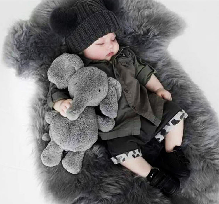 Super Soft Gray Plush Elephant Doll Boy Baby Elephant Doll