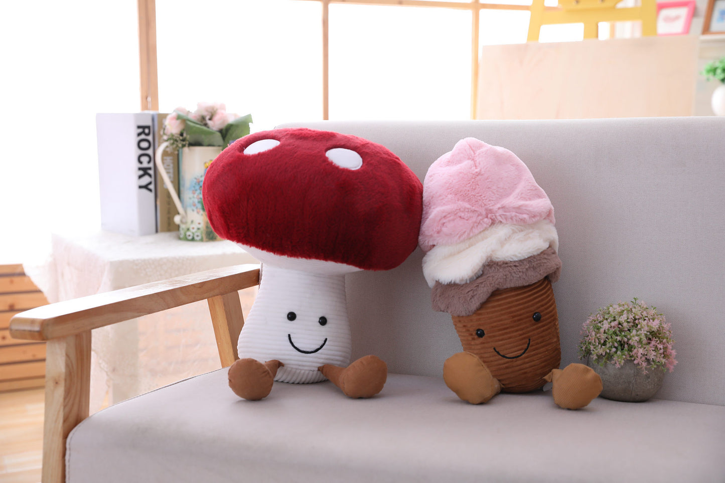 Mushroom Toast Bread Doll Machine Doll Toy