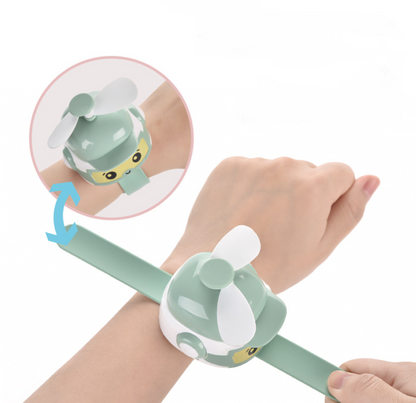 Portable Cartoon Mini Wrist Watch Fan