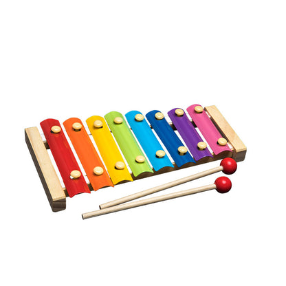 Wooden Toys Rattles Educational Toy Rainbow Blocks Montessori