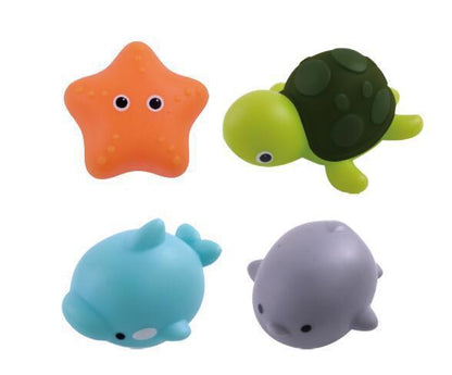 Baby Cute Animals Bath Toy Swimming Water Toys Soft Rubber Float