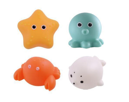 Baby Cute Animals Bath Toy Swimming Water Toys Soft Rubber Float