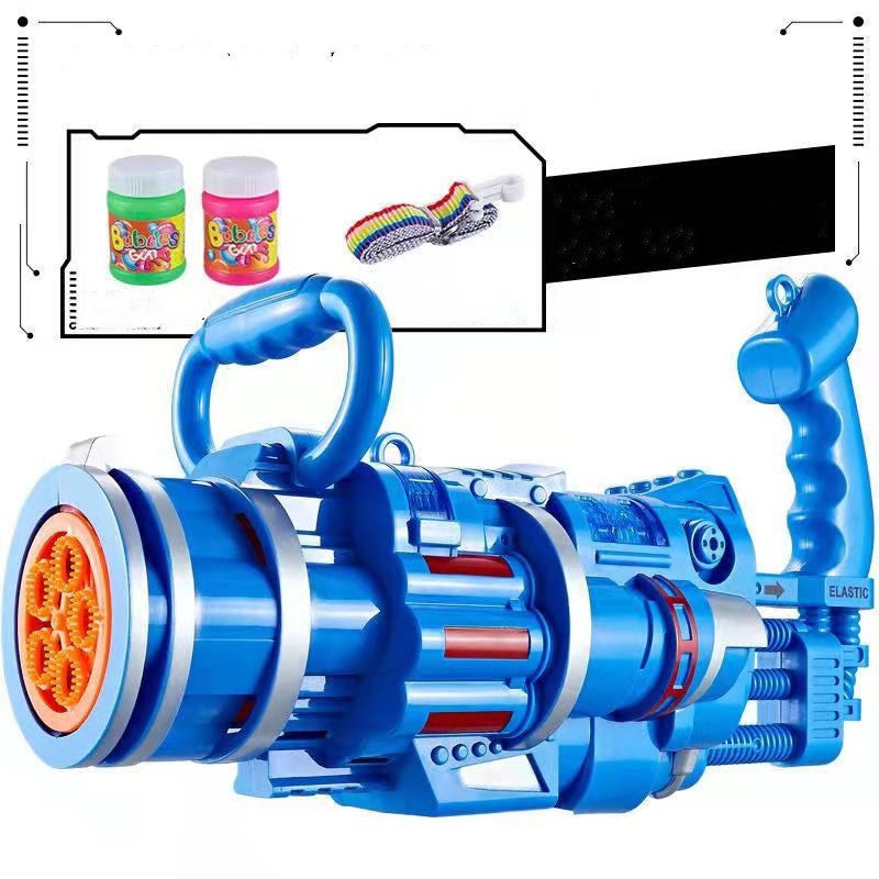 Gatling Bubble Gun Machine Children'S Automatic Electric Bubble Machine