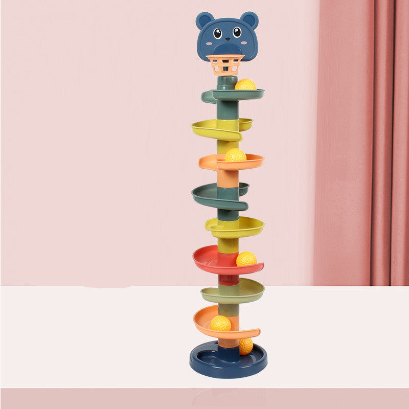 Baby Jenga Rolling Tower Rolling Ball  N Shooting Ball Rolling Ball Toy