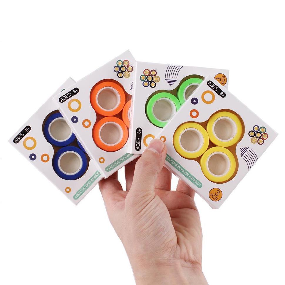 Fidget Spinner Magnetic Bracelet Ring