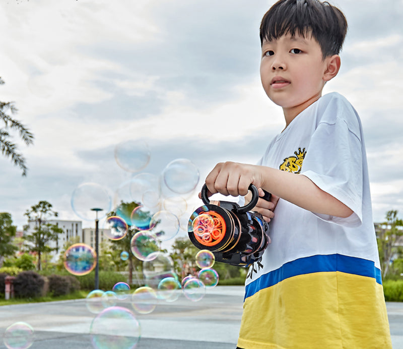 Gatling Bubble Gun Machine Children'S Automatic Electric Bubble Machine