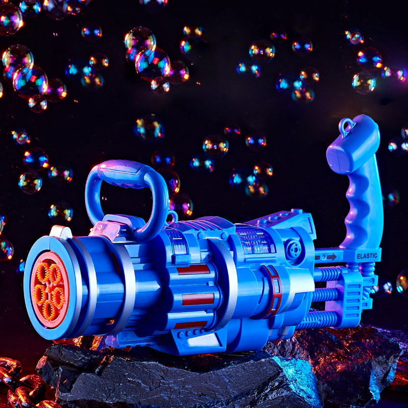 Gatling Bubble Gun Machine Children'S Automatic Electric Bubble Machine