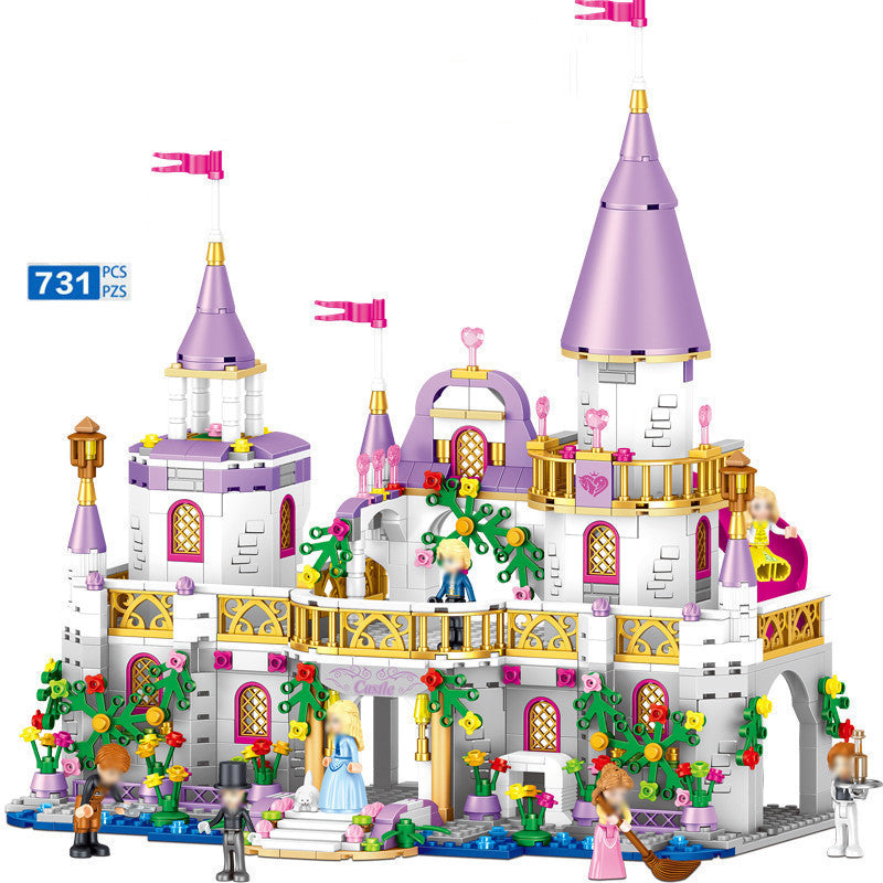 Aisha Frozen Castle Romance Assembled Children'S Toy Gift