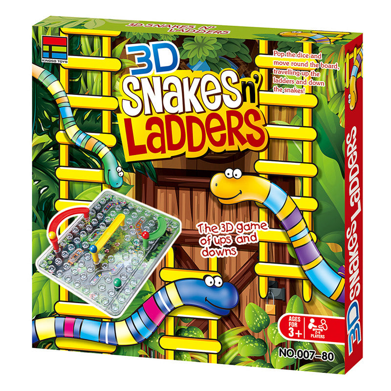 Chess Toys Parent-Child Interaction 3D Snakes And Ladders