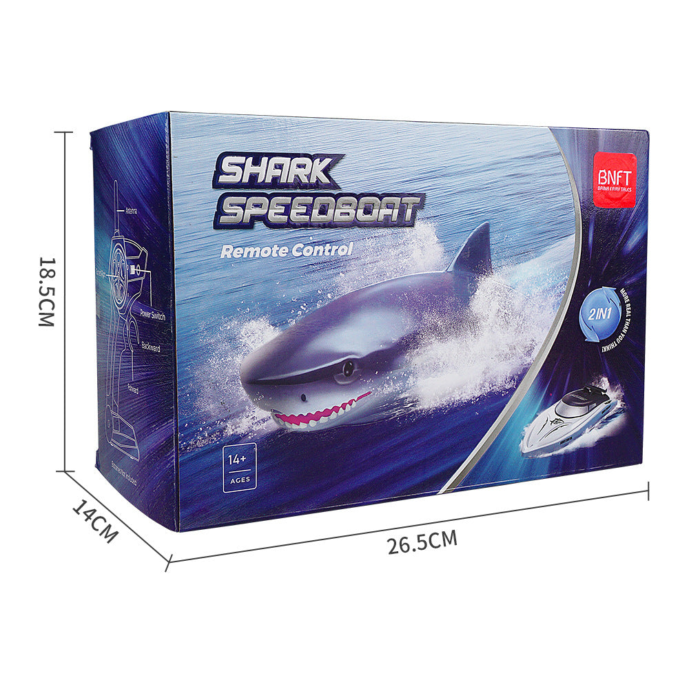 New Electric Shark RC Boat Vehicles Waterproof Model Toys 2 In 1