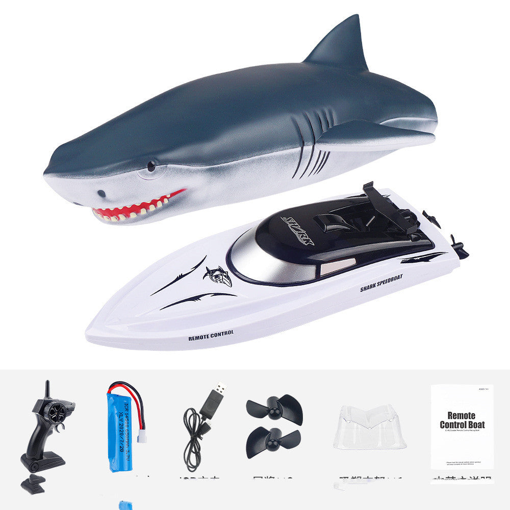 New Electric Shark RC Boat Vehicles Waterproof Model Toys 2 In 1