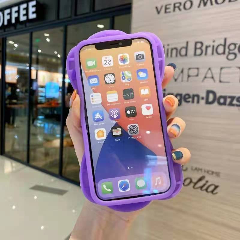 Reliver Stress Toys Push It Bubble Phone Case Color Bow Finger Pressure