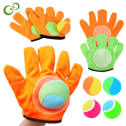 Kids Sucker Sticky Ball Toy Outdoor Sports Catch Ball Game Set