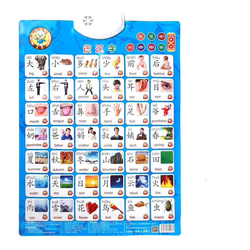 Baby Audio Wall Chart, Point to Read Pronunciation Toys