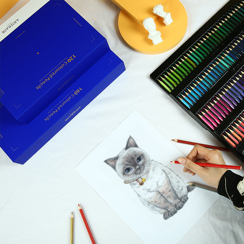 Colored Pencils, Oil-based Color Pencils, Water-Soluble Color Pencil Box