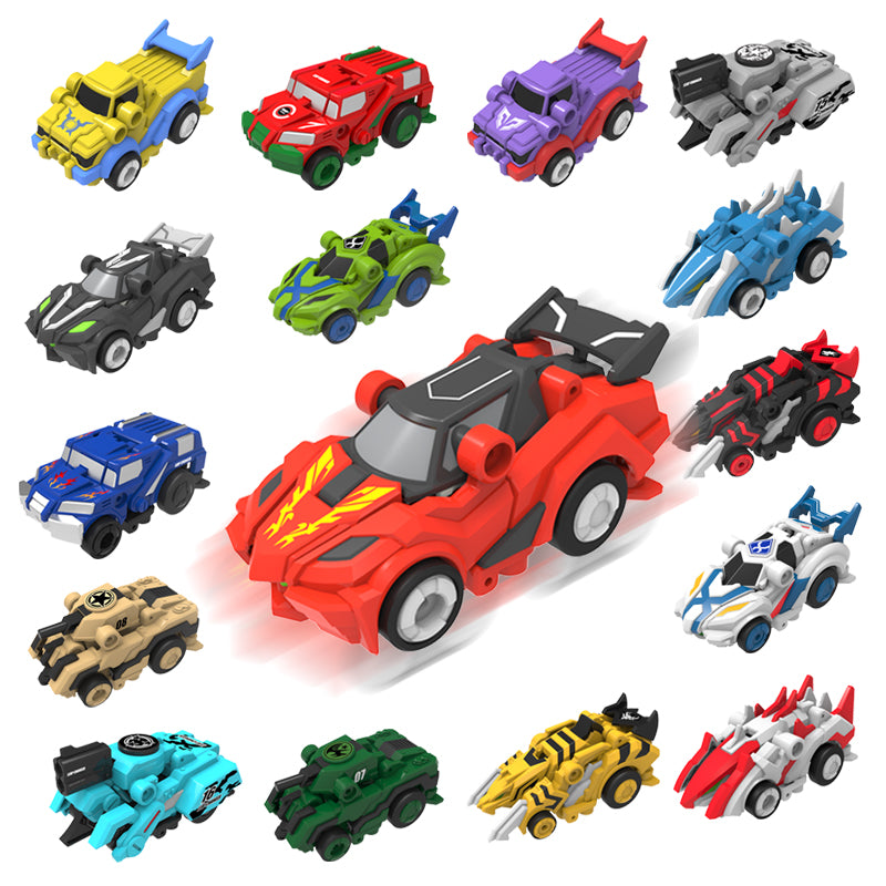 Creative Jumping Warrior Deformation Battle Toy Car Bounce Transformation