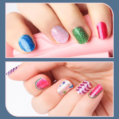 Cross-Border Children Girls Makeup Nail Stickers Set