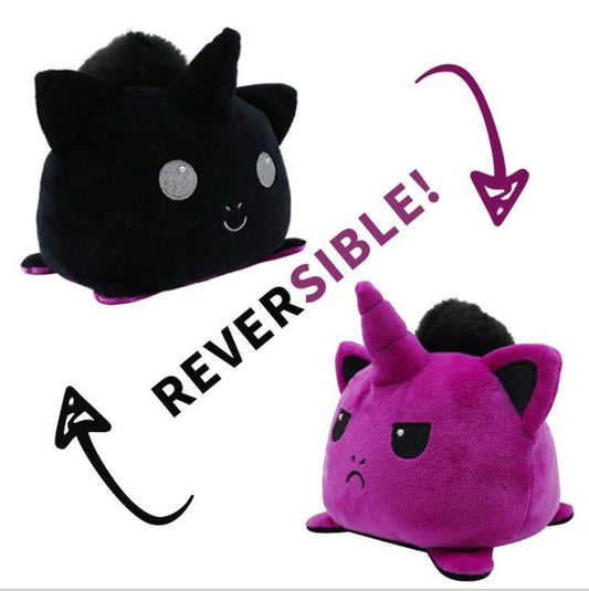 Reversible Flip Cat Cartoon Anime Flip