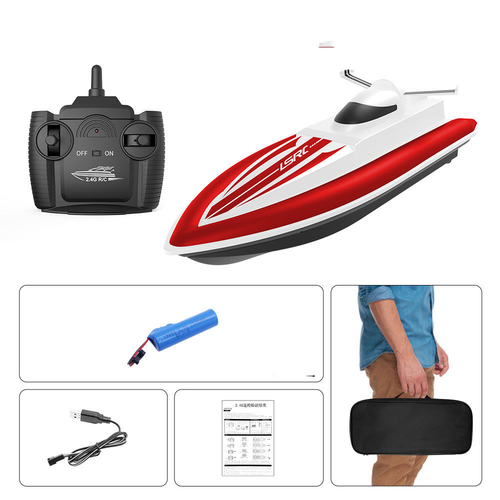 RC Boat Toy High Speed Racing Boat Waterproof 2.4G Electric Radio