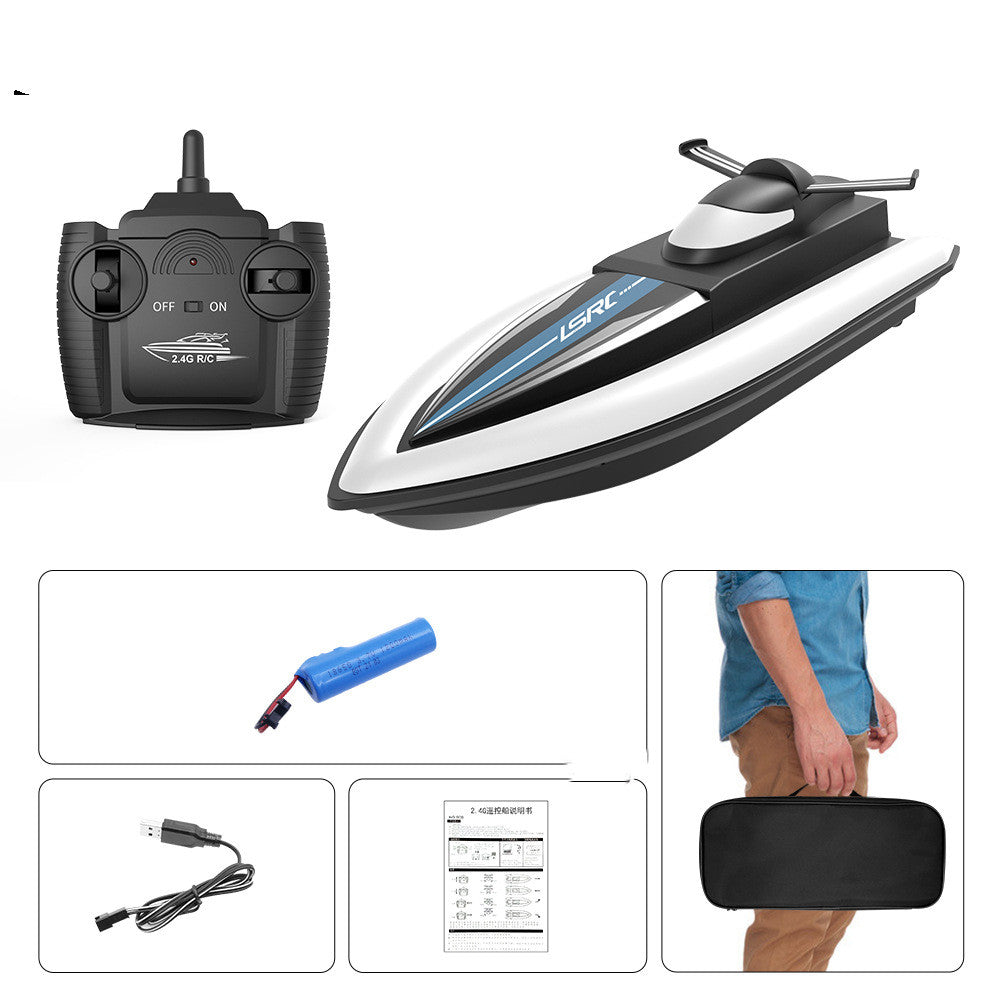 RC Boat Toy High Speed Racing Boat Waterproof 2.4G Electric Radio