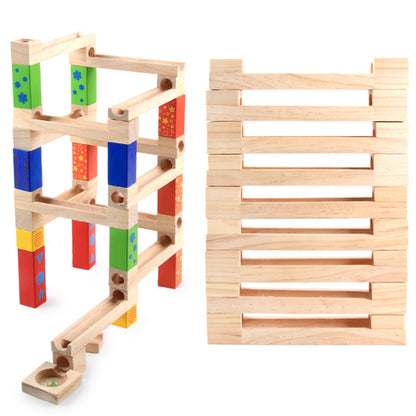 Children's Educational Parent-child Ball Track Slide Blocks