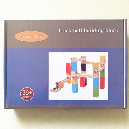 Children's Educational Parent-child Ball Track Slide Blocks