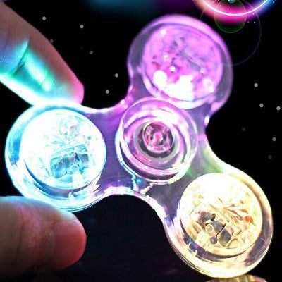 Transparent Crystal Plastic Fingertip Spinning Top