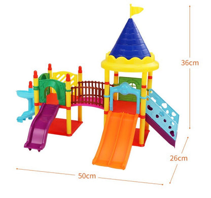 Piggy Land Slide Playground Amusement Park Happy Castle Play House Toys