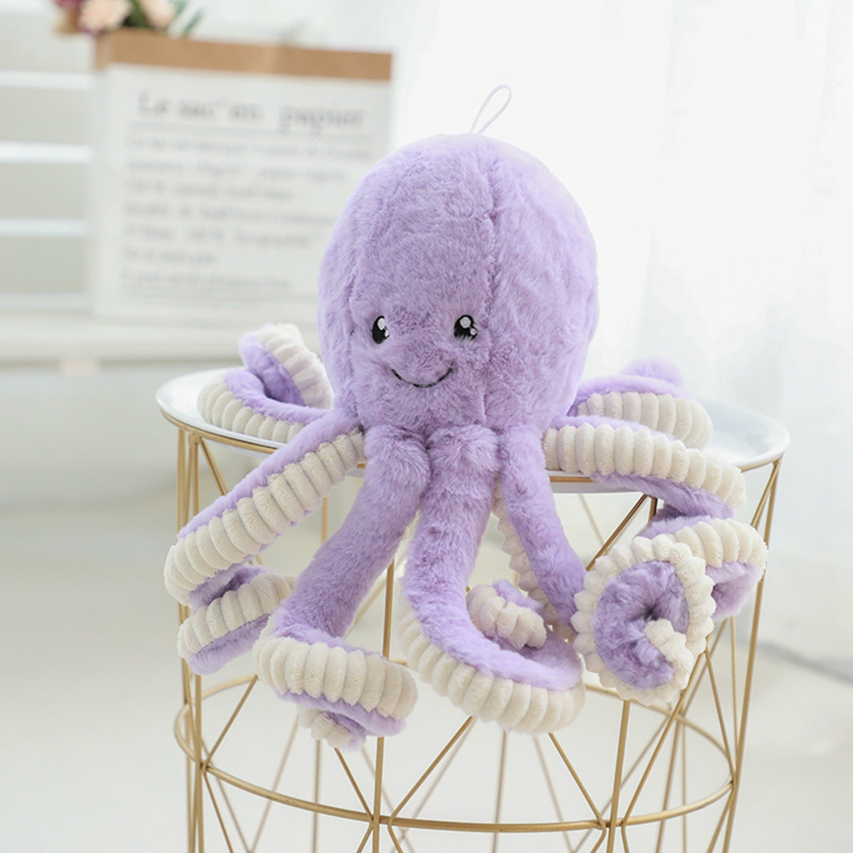 Lovely Simulation Octopus Pendant Plush Stuffed Toy Soft Animal Doll