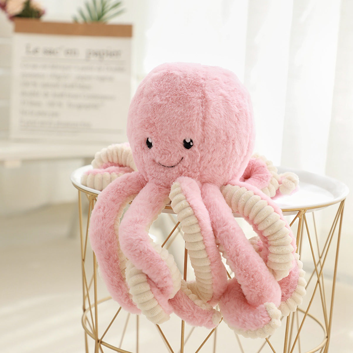 Lovely Simulation Octopus Pendant Plush Stuffed Toy Soft Animal Doll