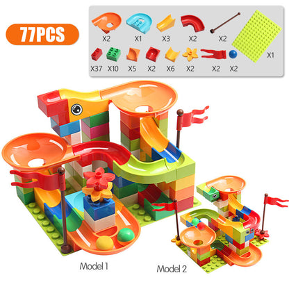 Children's Assembling Ball Chute Building Block Toy