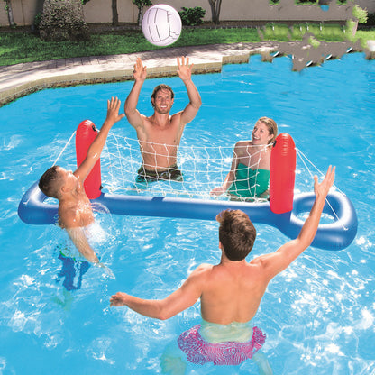 Giant Inflatable Pool Toy Volleyball Football Ball Game Swimming Game Toys Air Mattresses Large Floating Island Boat Toy Party