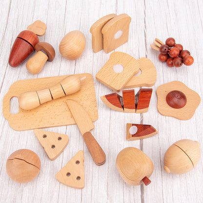 Children's Wooden Magnetic Cutting Fruit