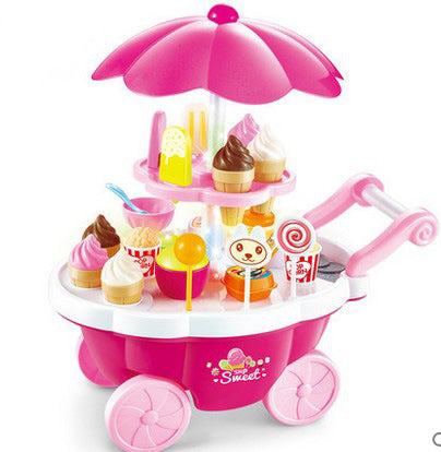 Children pretend play toys simulation candy Cart