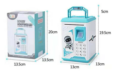 Electronic fingerprint piggy bank