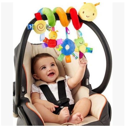 Infant Toddler Rattles Toys for Baby Stroller Crib Soft Rabbit Bear Style