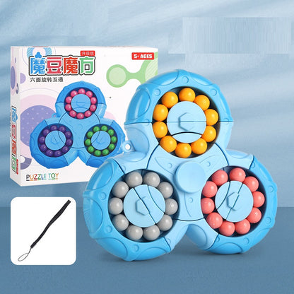 Six-sided Rotary Decompression Magic Bean Rotary Gyro Decompression Toy