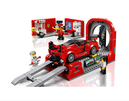 Racing car building block assembly toy