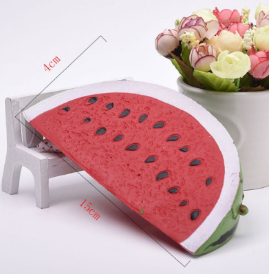 1PC PU Squeeze  Watermelon Fruit Slow Rising Simulation Stress Stretch Kids Toys