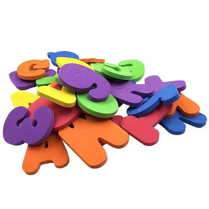 Numbers and letters stickers Bath toys