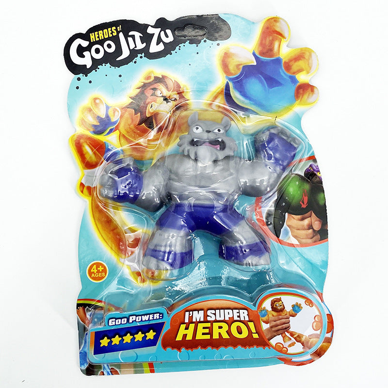 Plastic animal hero relief toys