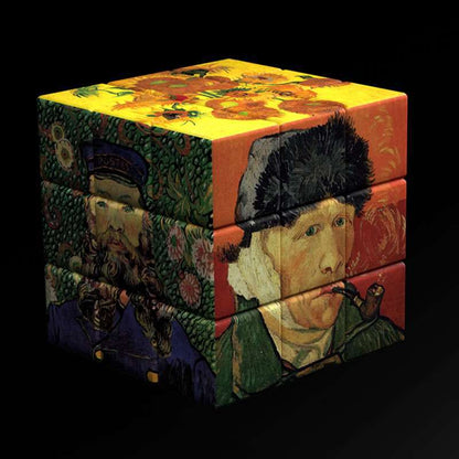 Oil Painting Third Order Rubiks Cube Childrens Educational Toys