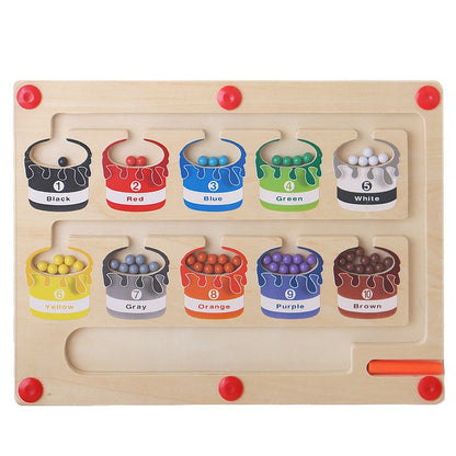 Wooden Magnetic Beads Children Thinking Educational Toys