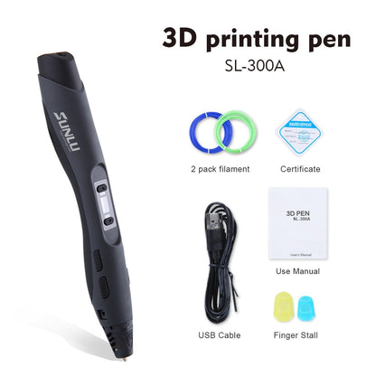 SUNLU 3D Pen SL 300A 3D Printing Pen Support Drawing Set